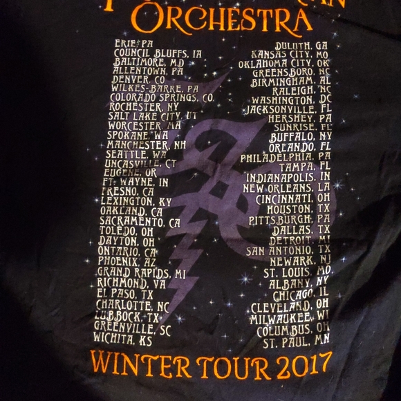 beautiful trans siberian orchestra 2017 winter tour shirt xl - Picture 2 of 2